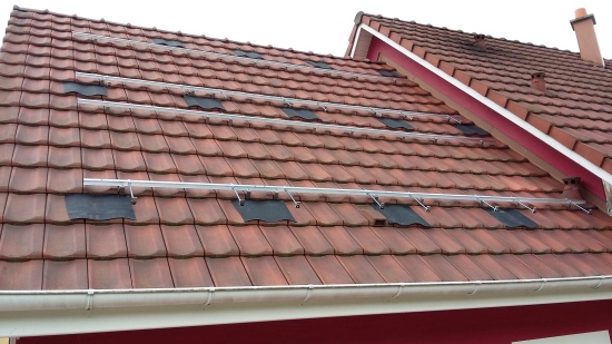 Sur-tuiles EPDM posée