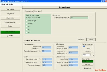 Le logiciel de contrÃ´le